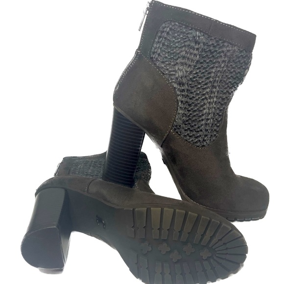 JUICY COUTURE Lupia Cable wool knit Heeled Boots size 7 - Picture 2 of 6